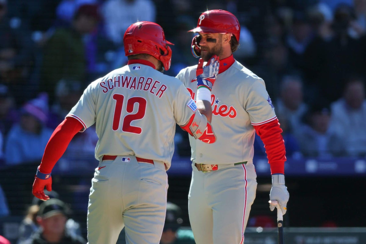 Phillies’ bats awaken with cathartic first-inning barrage in Colorado
