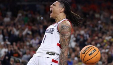 First look at UConn vs. Michigan in men’s basketball national championship game