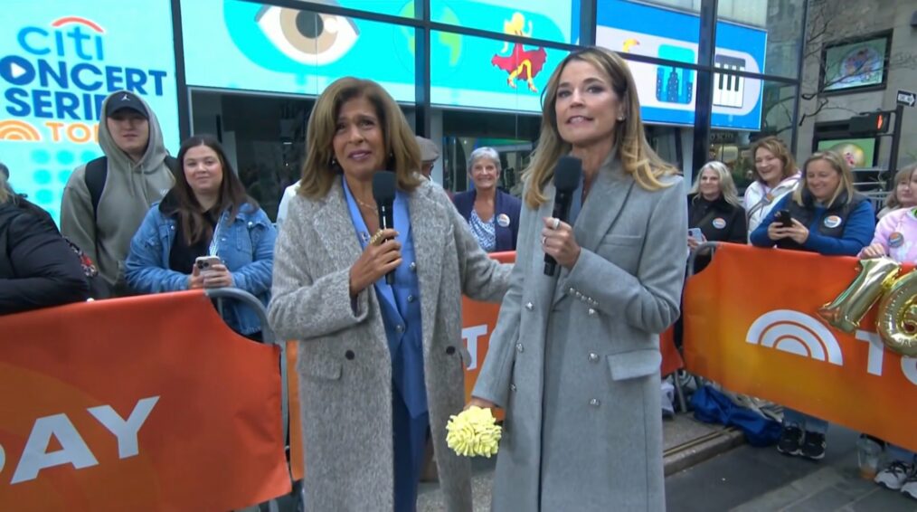 Hoda Kotb and Savannah Guthrie on the April 13, 2026, episode of NBC's 'Today.'