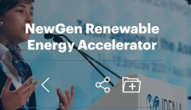 Call for Applications: IRENA NewGen Renewable Energy Accelerator 2026 for
