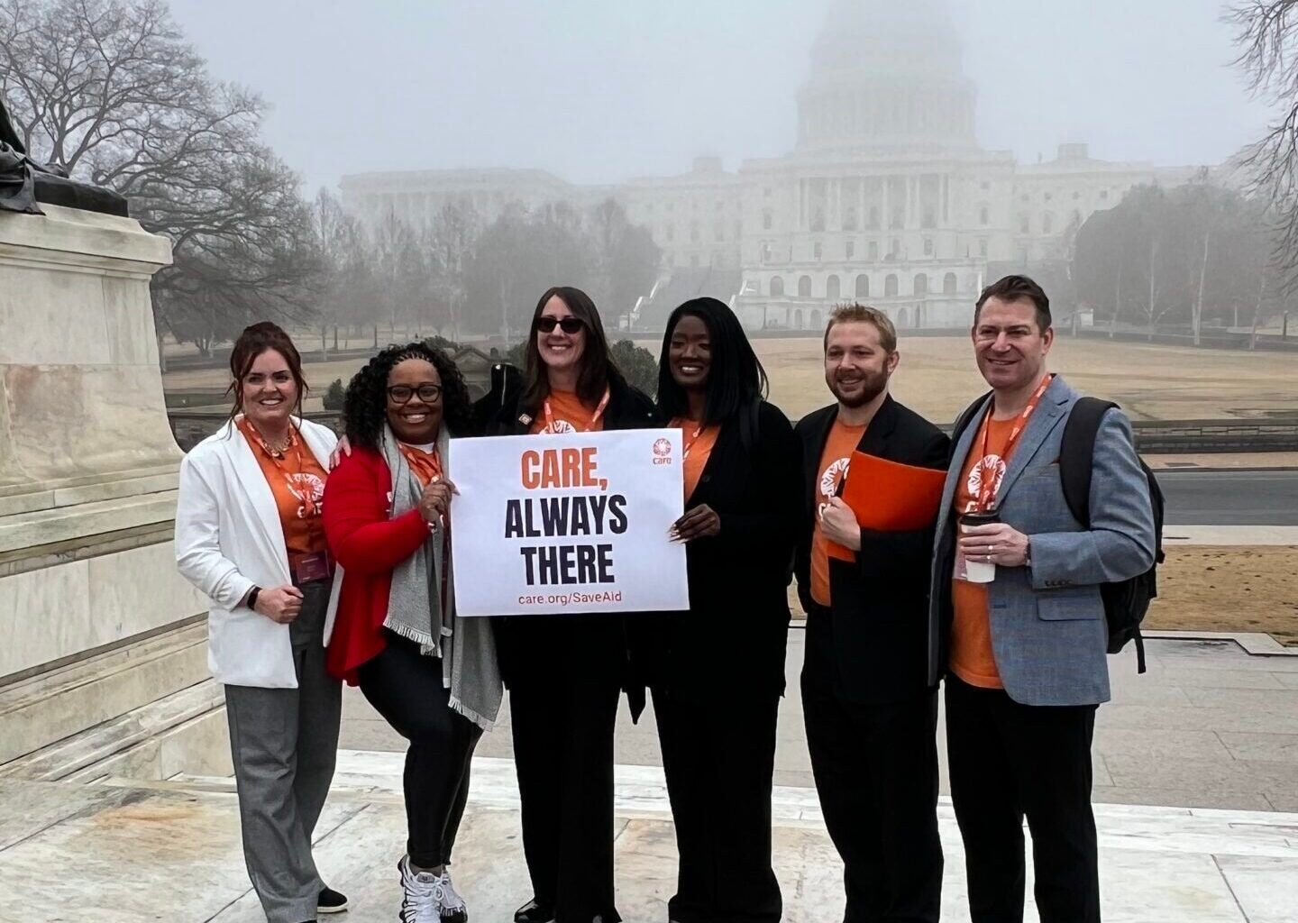 Group of CARE advocates on Capitol Hill.