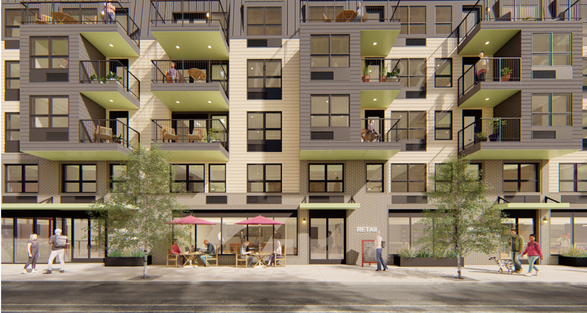 66-Unit Mixed-Use Building Proposed at 309-321 West Mount Pleasant Avenue in Philadelphia