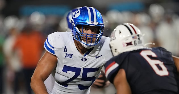 Seniors Andrew Gentry, Bruce Mitchell dish on BYU's new O line – Deseret News