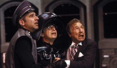 George Wyner, Rick Moranis and Mel Brooks in Spaceballs
