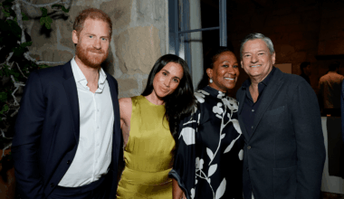 Meghan Markle, Prince Harry, Nicole Avant and Ted Sarandos at 'Beef' season two event.