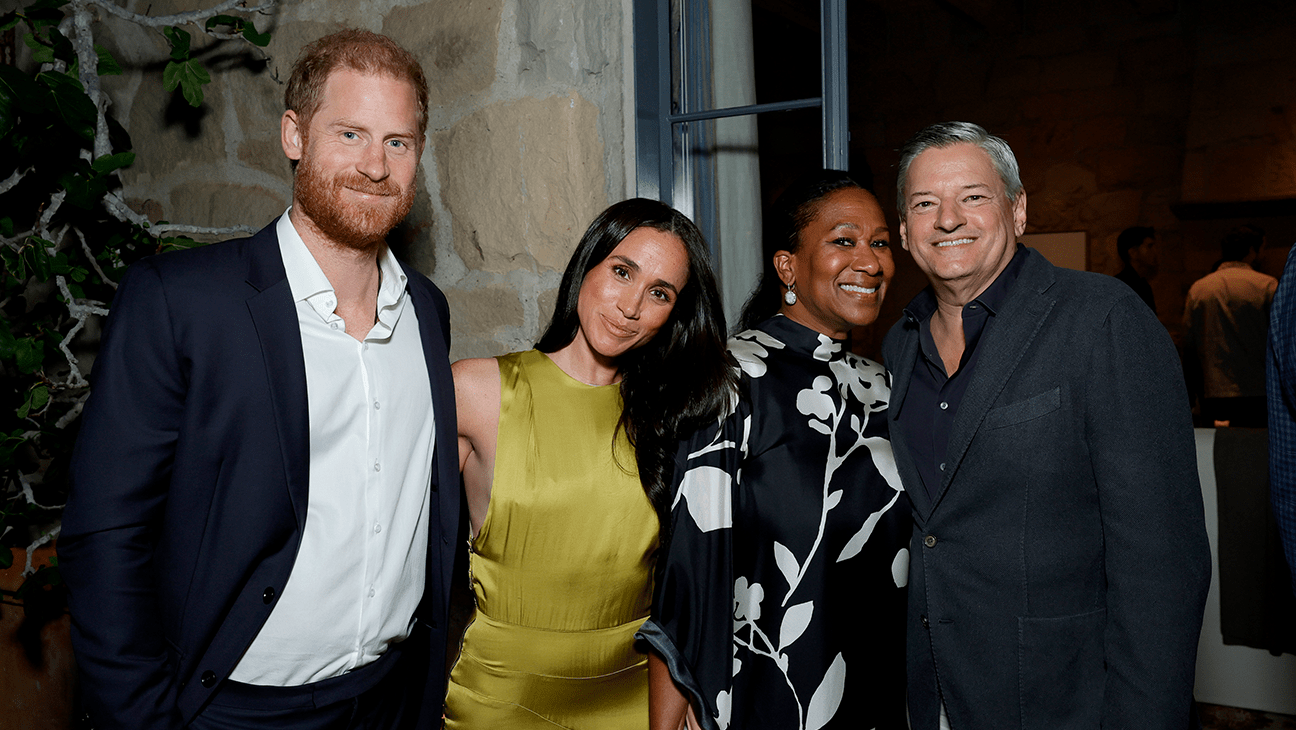 Meghan Markle, Prince Harry, Nicole Avant and Ted Sarandos at 'Beef' season two event.