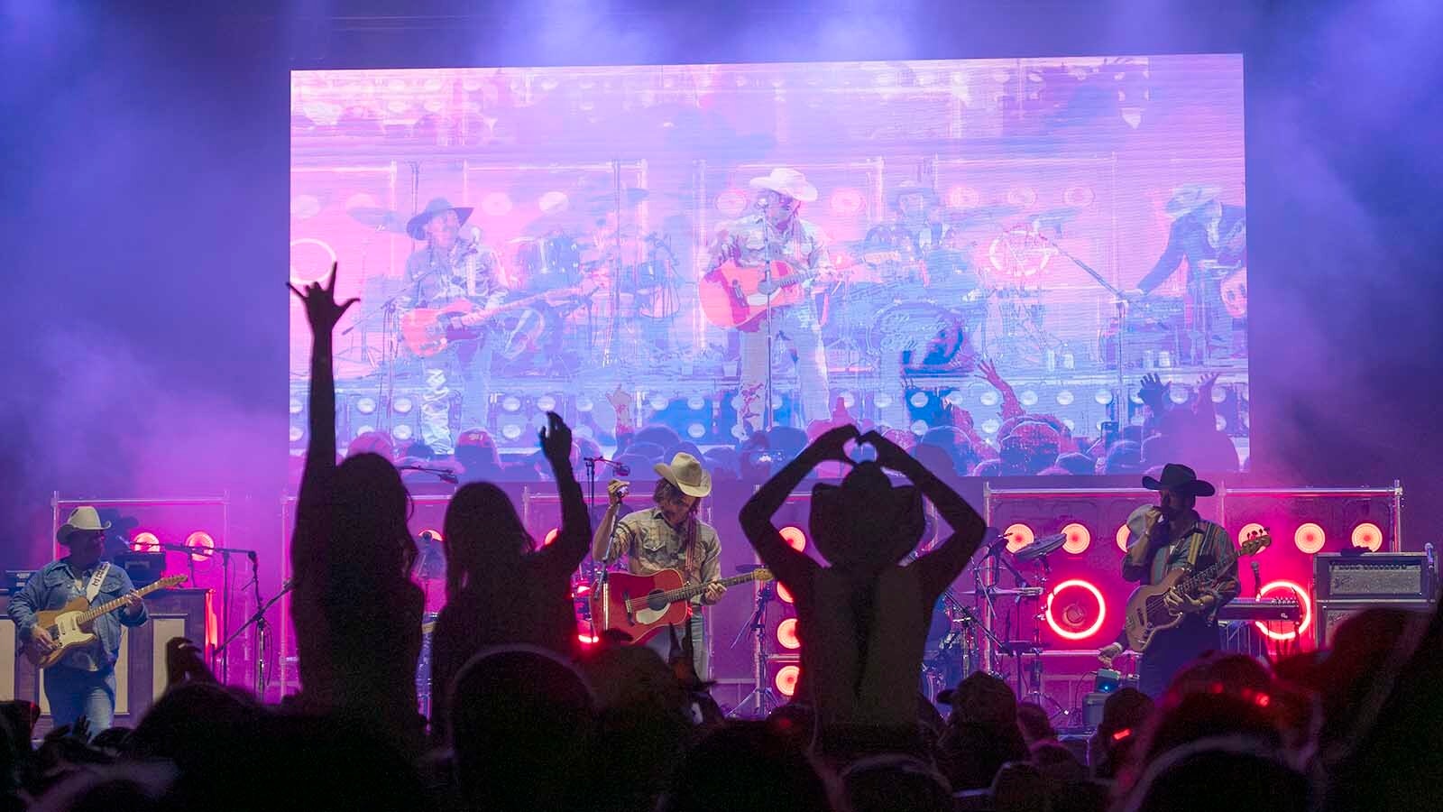 Midland performs at the Million Dollar Cowboy Bar in Jackson, Wyoming.