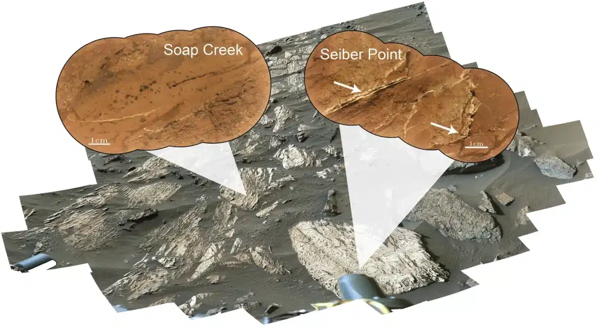 Mineral Veins In Jezero Crater Captured By Perseverance, With Close Ups Of Soap Creek And Seiber Point.