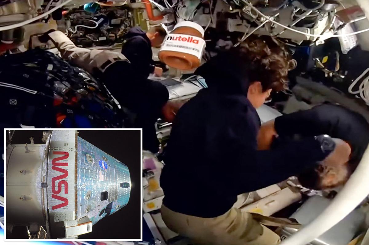 Nutella fans spot jar floating in zero-gravity on Artemis II ship
