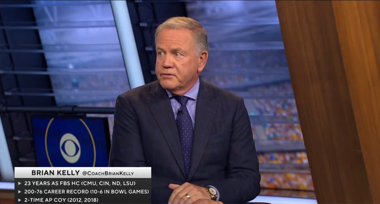 Brian Kelly appears to have new gig with CBS Sports