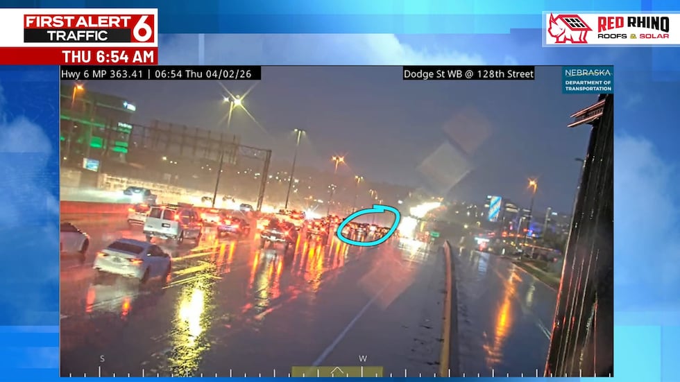 There were delays on Dodge after a crash shortly before 7 a.m. near 132nd Street.