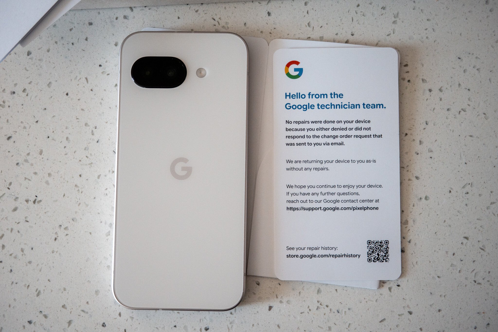 Pixel 9a returned 2