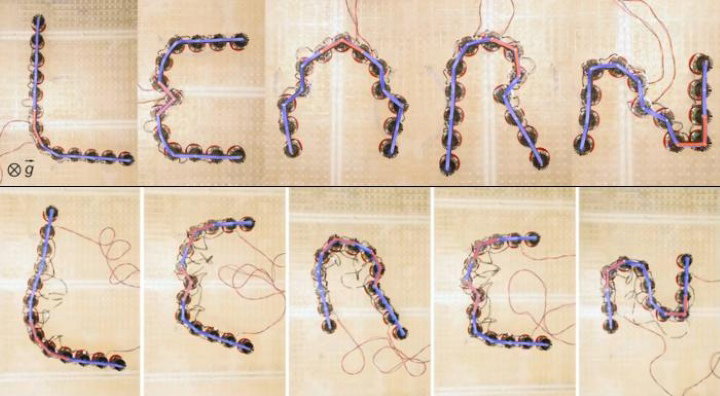 metamaterials that learn and move