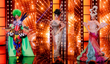 Darlene Mitchell, Myki Meeks and Nini Coco at the 'RuPaul's Drag Race' season 18 finale.