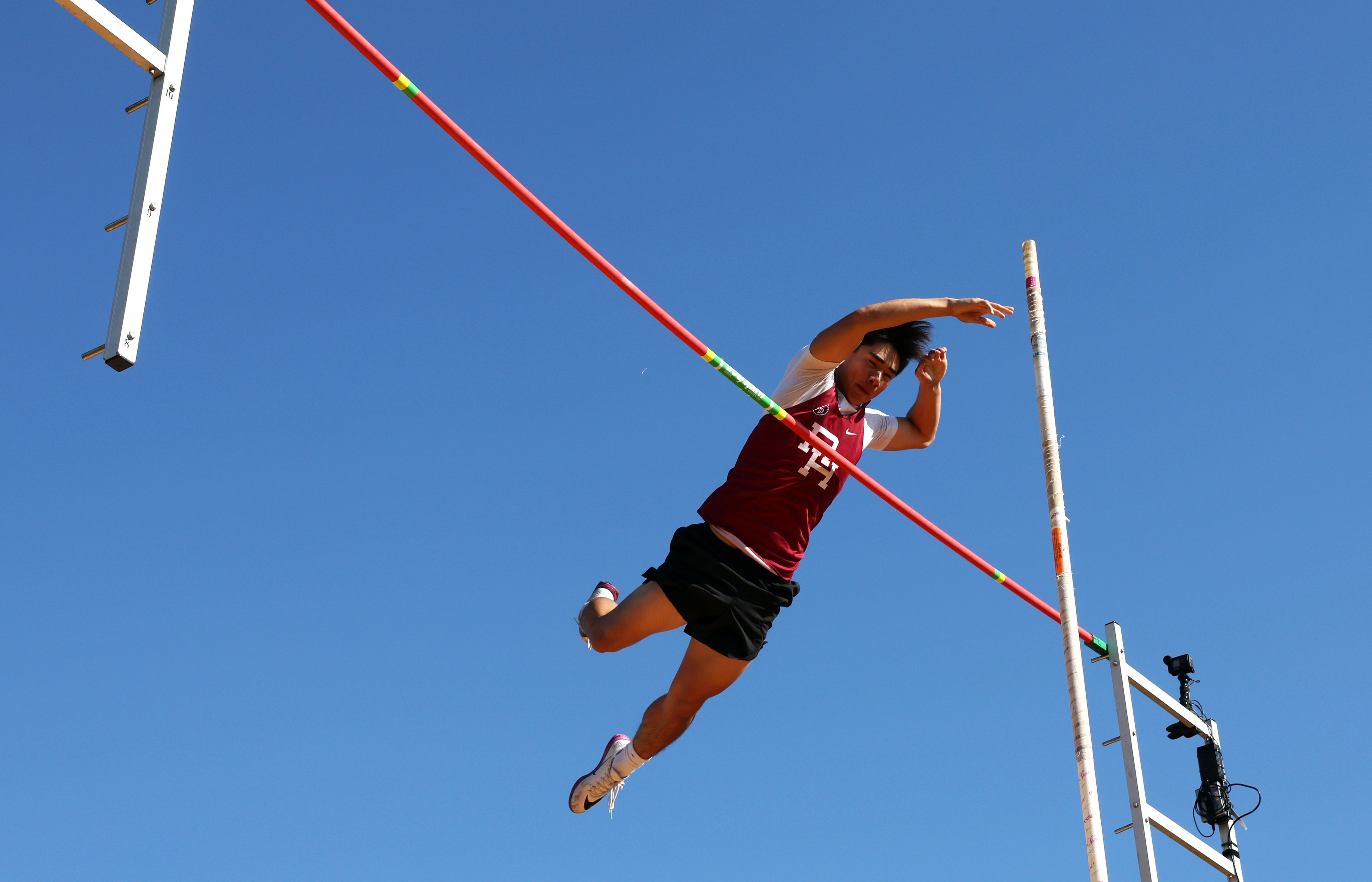 Rio Hondo Prepâs Braeden Yokoyama clears the crossbar in the...