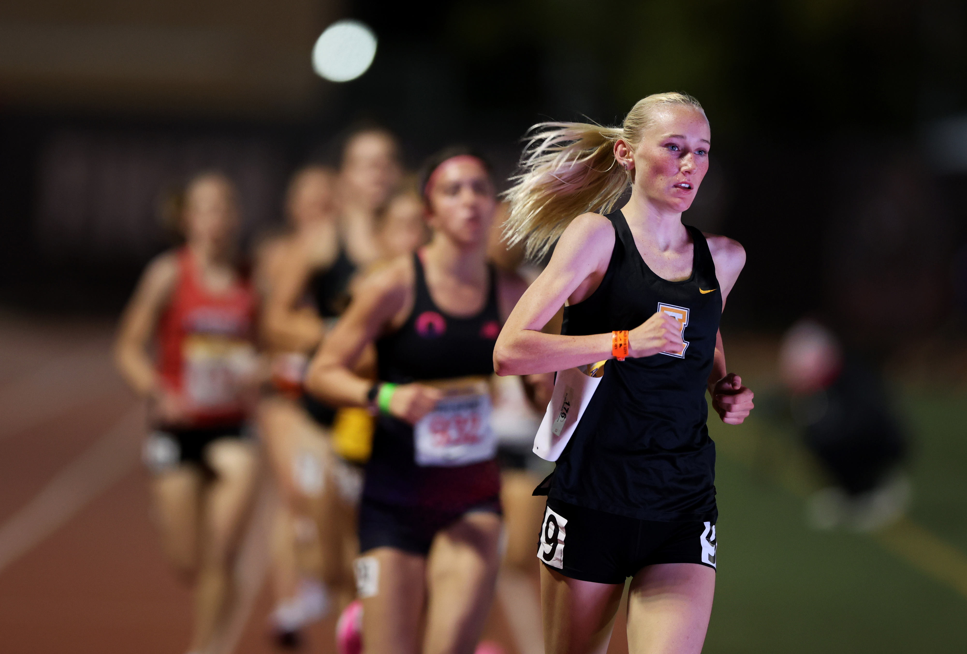 Arcadiaâs Charlotte Hopkins competes in the girls 3,200 meter run...