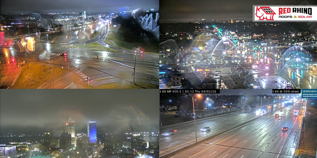 Numerous Omaha metro crashes reported during wet morning drive