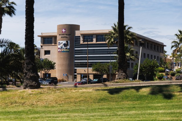 Paradise Valley Hospital, as seen in National City on Friday, April 10, 2026. (Kristian Carreon / The San Diego Union-Tribune)