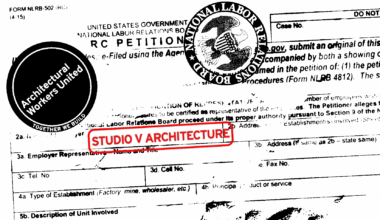 STUDIO V Architecture employees announce union drive