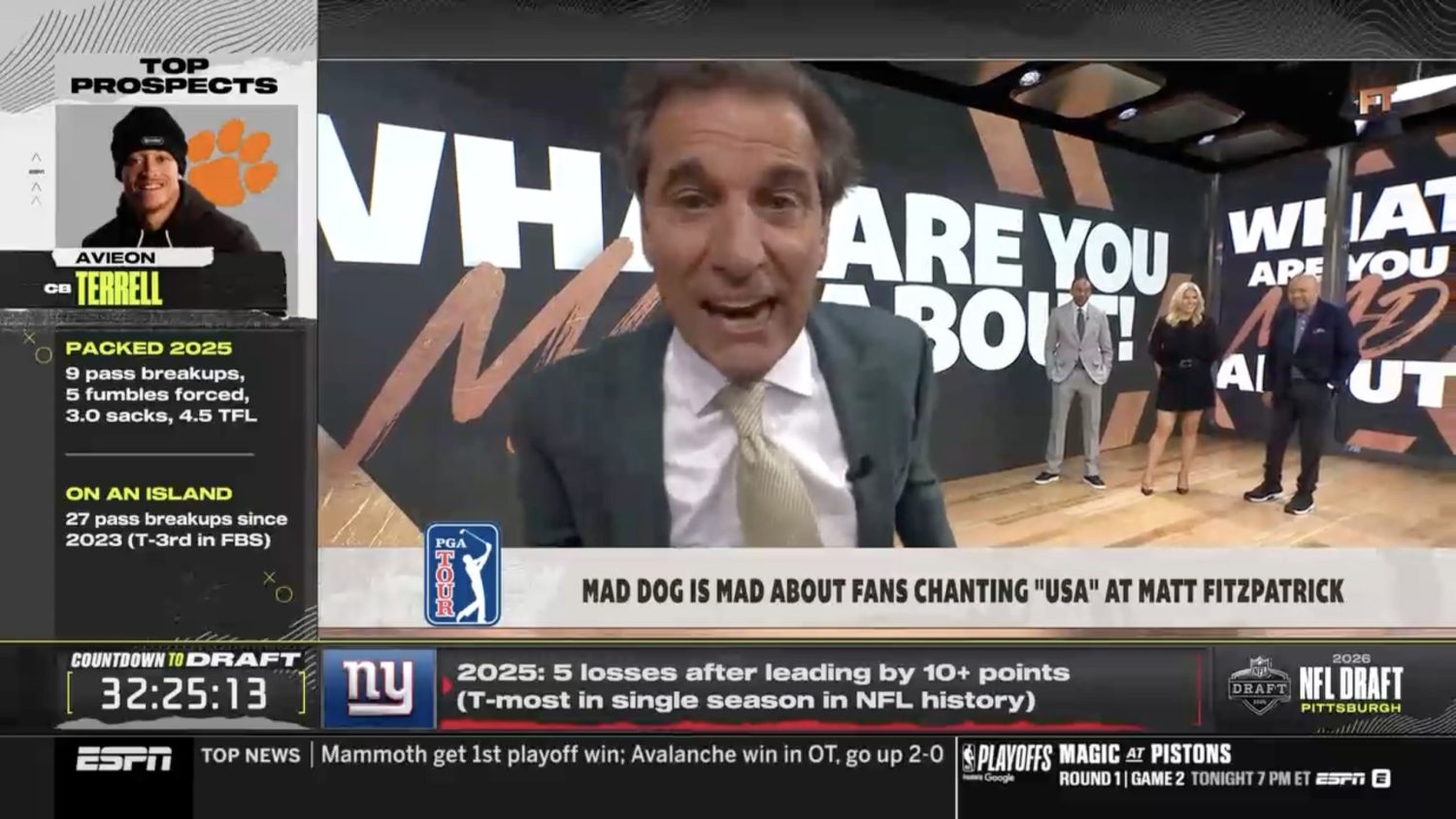 Chris Russo disgusted by American golf fans chanting 'USA'
