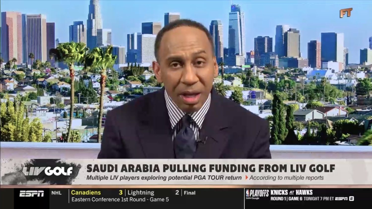 Stephen A. Smith accuses PGA of forcing golfers to join LIV
