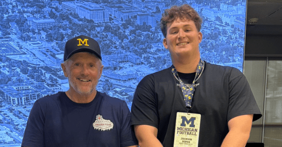 Top OL recruiting target recaps first ever visit to Michigan Football