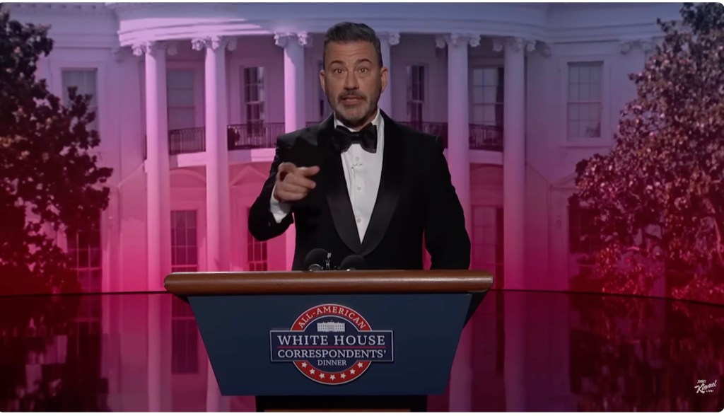 Jimmy Kimmel Delivers "Alternative" Correspondents' Dinner Roast Of Trump