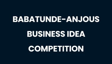 Call For Applications: Babatunde-Anjous Business Idea Competition 2026 (Up