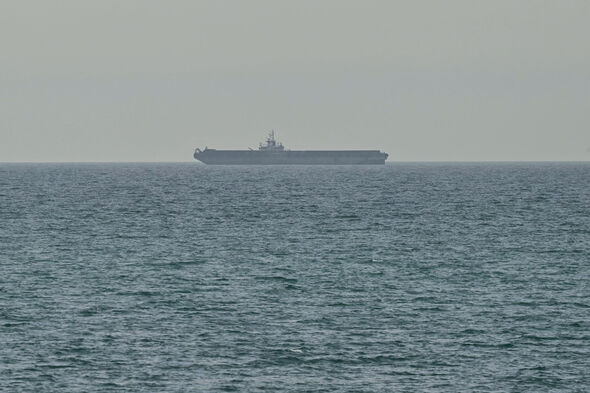 Ship in Strait of Hormuz