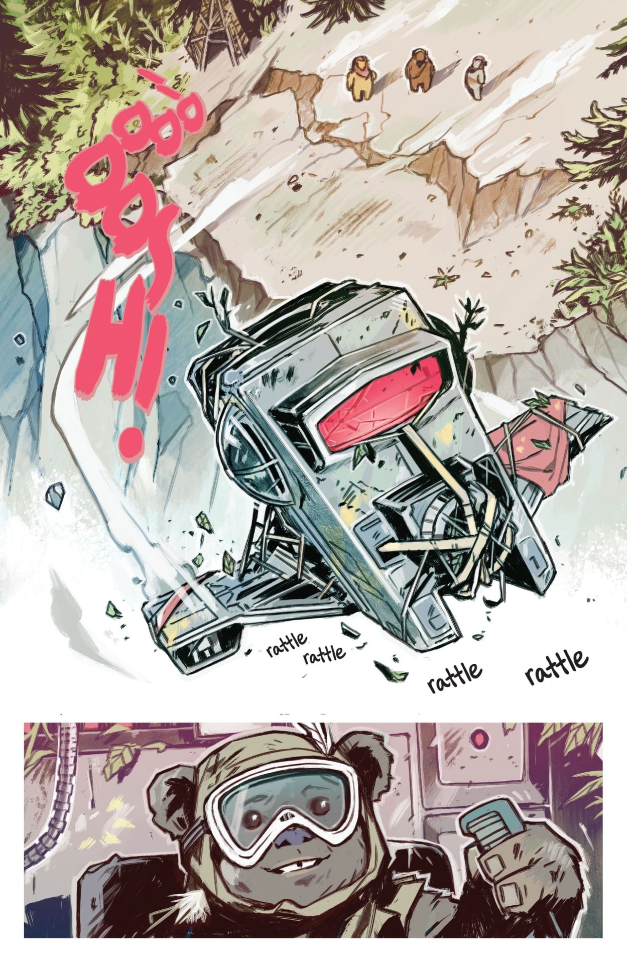 Star Wars Ewok Comic Panel