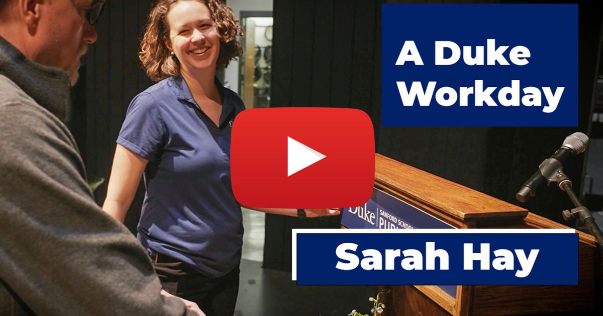 A Duke Workday: A Thousand Moving Pieces, One Perfect Event at Sanford School of Public Policy