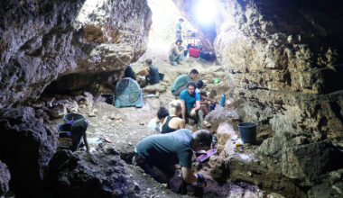 Stone tools and artefacts found in Tinshemet Cave, providing evidence of intermingling and cooperation between Neanderthals and Homo sapiens. Credit: Nature Human Behavior