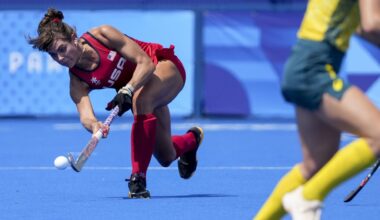Jul 31, 2024; Colombes, France; United States midfielder Meredith Sholder (2) during the Paris 2024 Olympic Summer Games at Stade Yves-du-Manoir