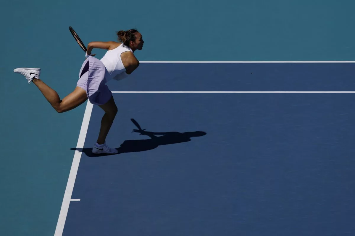 Zheng Qinwen was in action at the China Open.