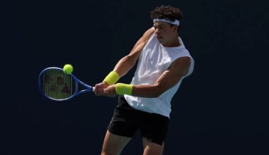 Ben Shelton in action.