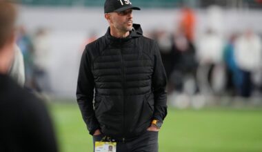 Las Vegas Raiders general manager John Spytek signs safety Tristin McCollum