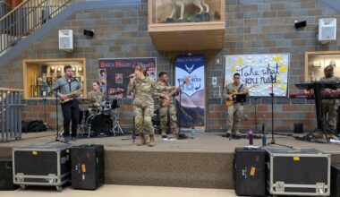 U.S. Air Force Band of the Pacific performs at Eagle River High School amid proposed fine arts cuts