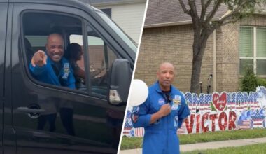 Artemis II pilot Victor Glover shares wise words with neighbors – NBC Los Angeles