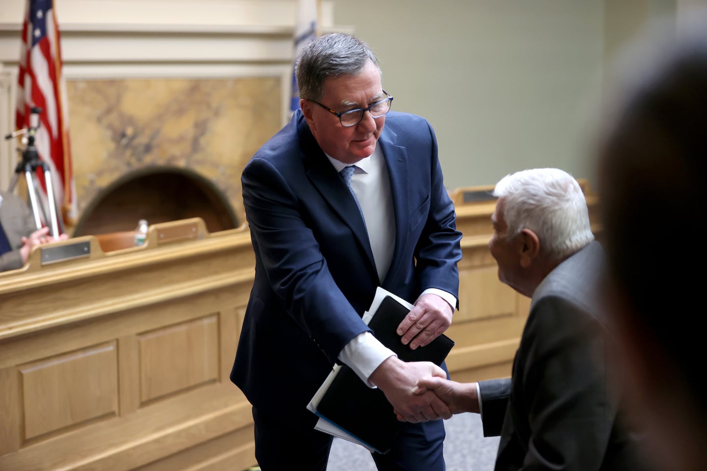 Former state representative David Nangle spoke last year at a State House forum on gambling issues.