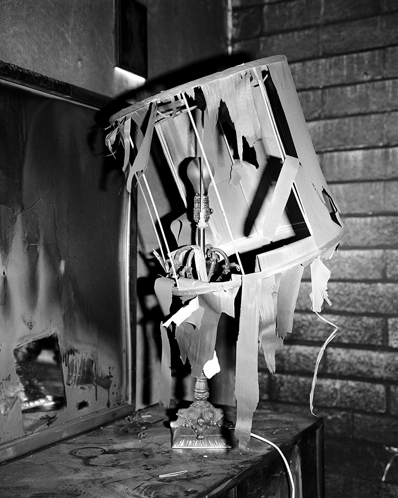 XLMP038 Lamp, Brewster Street Fire, 1985, Mimi Plumb photo