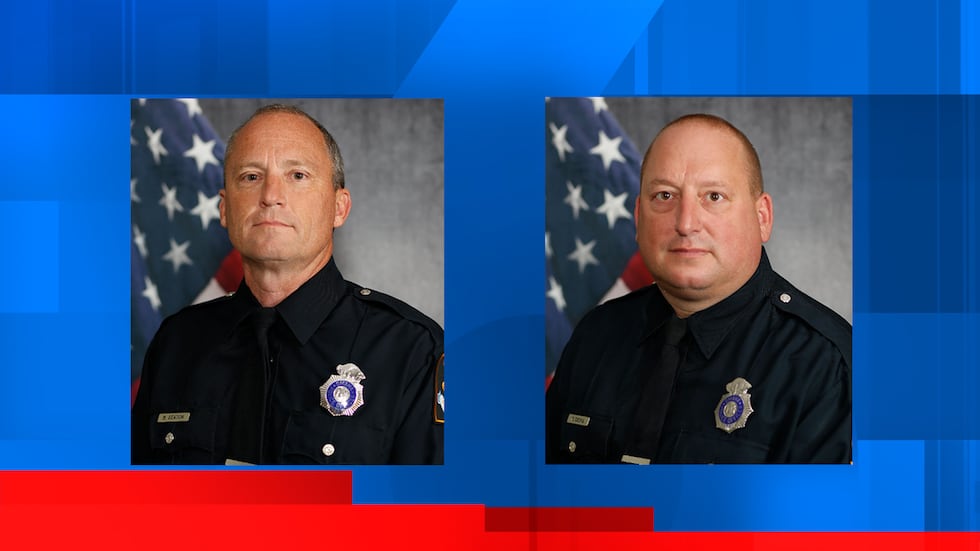 Omaha Police Officers Brian Seaton, left, and Roger Oseka were involved in the shooting death...