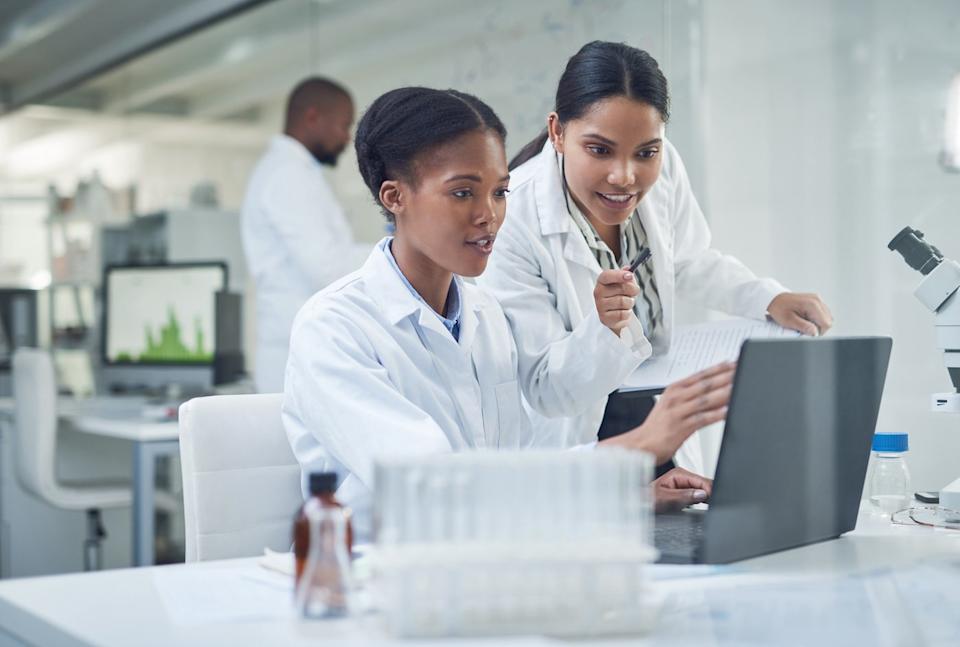 Scientists working in a lab.