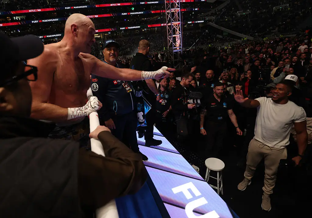 Fury called out Joshua after his fight (Mark Robinson/Getty Images)