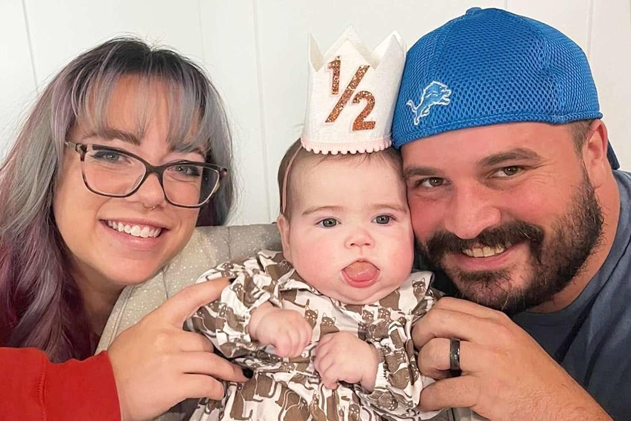 Kayleigh and Ryan Dunn with their daughter, LoreleiCredit: GoFundMe