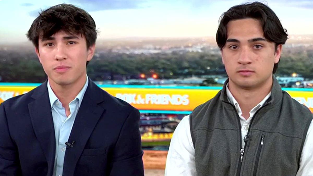 Peter and Thomas Cooney appear on 'Fox & Friends Weekend' discussing their faith-based AI chatbot.