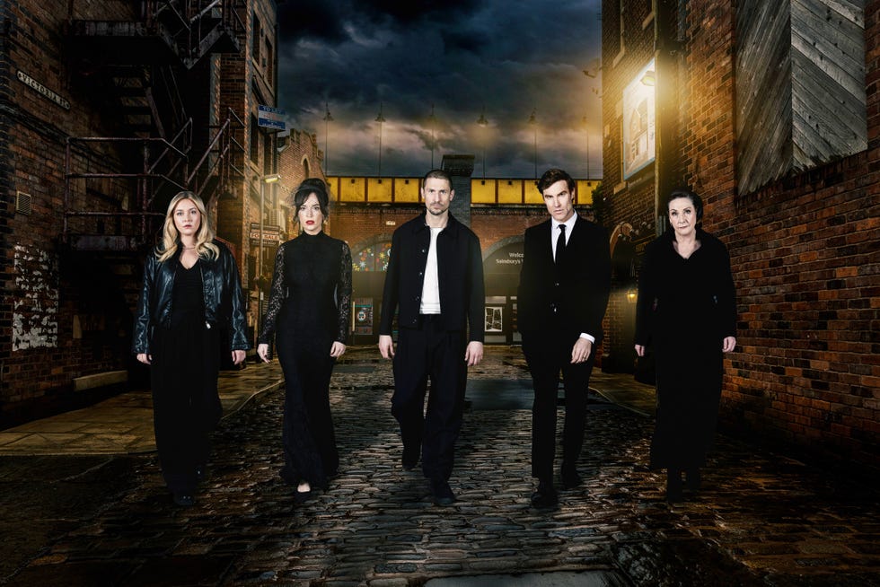 EMBARGOED UNTIL 13/04/2026 20:00 Maggie Driscoll, Theo Silverton, Carl Webster, Megan Walsh, Coronation Street maggie driscoll, theo silverton, carl webster, megan walsh, coronation street