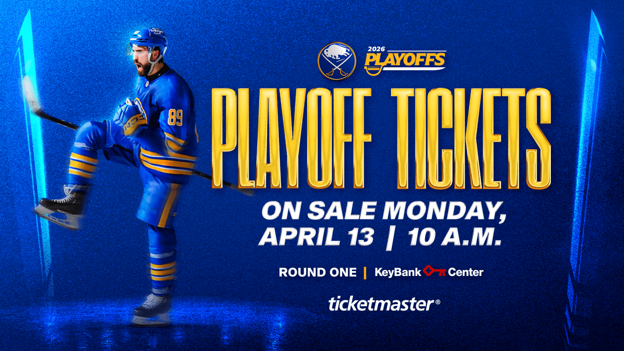 Single-game playoff tickets for Round 1 to go on sale Monday, April 13 at 10 a.m.
