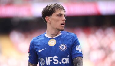 Alejandro Garnacho playing for Chelsea
