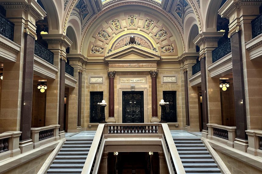The Wisconsin Supreme Court in Madison, Wisconsin, on July 8, 2025.