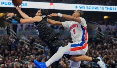 Detroit Pistons topped by Orlando 113-105; Magic take 2-1 series lead